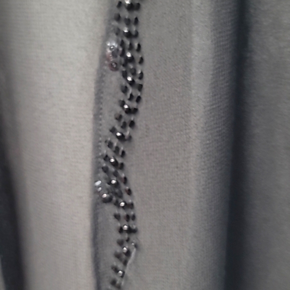 Sheer open front beaded embellished "jacket" - Picture 2 of 11